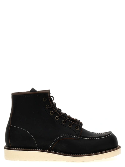 Red Wing Shoes Classic Moc Lace In Black