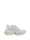Balenciaga Runner Mesh And Faux Leather Sneakers In White