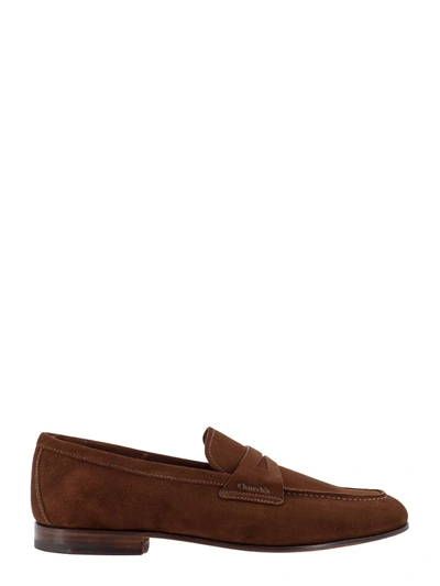 Church's Matlby Suede Loafers In Burnt