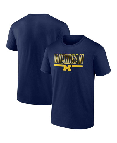 PROFILE MEN'S PROFILE NAVY MICHIGAN WOLVERINES BIG AND TALL TEAM T-SHIRT
