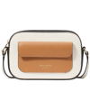 KATE SPADE AVA COLORBLOCKED PEBBLED LEATHER MINI CROSSBODY