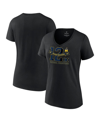 Fanatics Branded Heathered Purple Los Angeles Lakers True Classics Tri-blend T-shirt In Black
