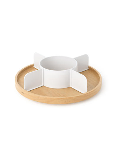 Umbra Bellwood Lazy Susan In White,natural