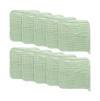 Comfy Cubs Muslin Washcloths, Pack Of 10 With Gift Box In Sage