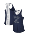 COLOSSEUM WOMEN'S COLOSSEUM NAVY PENN STATE NITTANY LIONS 10 DAYS RACERBACK SCOOP NECK TANK TOP