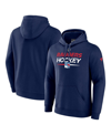 Fanatics Branded  Navy New York Rangers Authentic Pro Pullover Hoodie In Navy