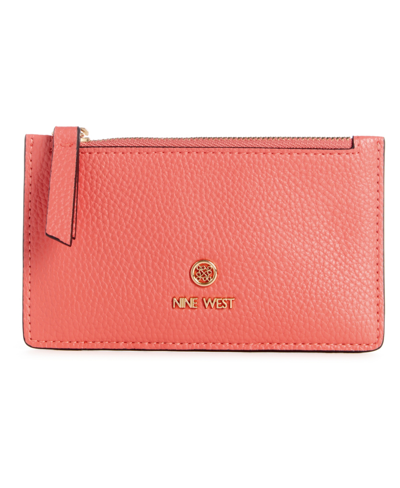 Nine West Linnette Coin Card Case In Coral
