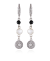 T Tahari Dangle Drop Earrings In Silver