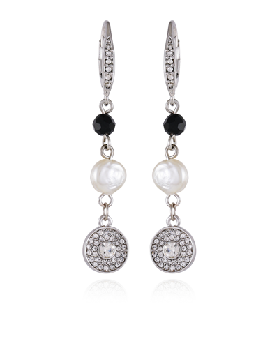 T Tahari Dangle Drop Earrings In Silver