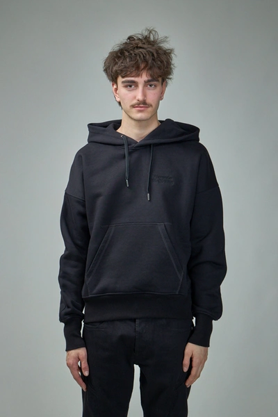 Alexander Mcqueen Logo-embroidered Cotton Hoodie In Black