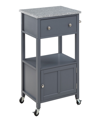 OSP HOME FURNISHINGS OFFICE STAR 36" WOOD FAIRFAX KITCHEN CART