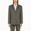 Calvin Klein Wool Tailored Blazer In Grey