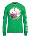 Dsquared2 Man T-shirt Green Size L Cotton In Green