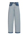 Marni Panelled Mid-rise Wide-leg Jeans In Light Wash Denim