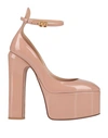 Valentino Garavani Woman Pumps Blush Size 7.5 Leather In Pink