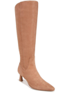 Naturalizer Deesha Womens Extra Wide Calf Suede Knee-high Boots In Beige