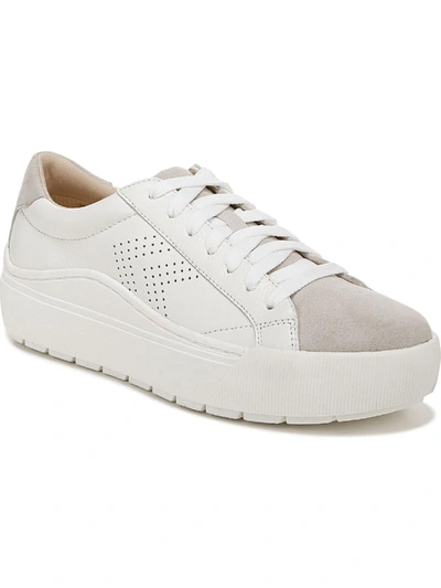 Dr. Scholl's Shoes Take It Easy Womens Leather Trainers Casual And Fashion Sneakers In White