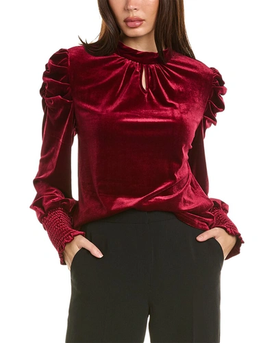To My Lovers Velvet Top In Red