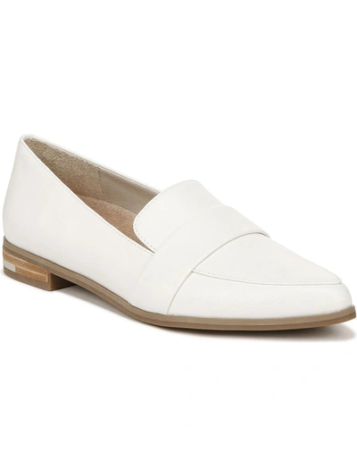 Dr. Scholl's Shoes Faxon Too Womens Faux Suede Slip On Loafers In White