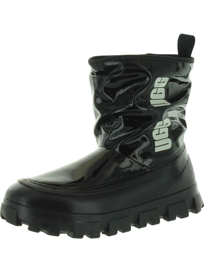 Ugg Brellah Mini Womens Waterproof Pull On Rain Boots In Black