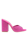 Paris Texas Holly Anja Embellished Suede Mules In Purple