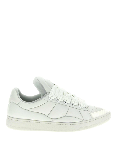 Lanvin Curb Xl Sneakers In White/white
