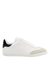 ISABEL MARANT LEATHER SNEAKERS WITH RHINESTONES DETAIL