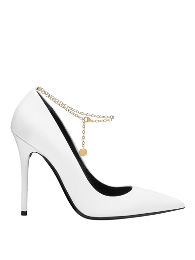 Tom Ford Patent Leather Dcolett In White