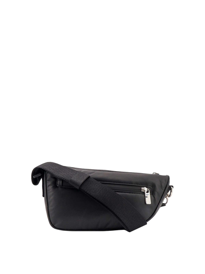 Burberry Crossbody Leather Bag In Black