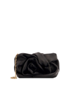 BURBERRY LEATHER CLUTCH WITH METAL SHOULDER STRAP