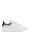 Alexander Mcqueen White And Black Low-top Sneakers With Chunky Sole And Contrasting Heel Tab In Leather Man In White