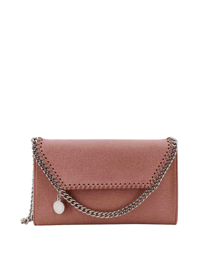 Stella Mccartney Shaggy Deer Shoulder Bag With Iconic Chain In Nude & Neutrals