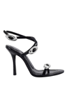 Alexander Wang Leather Sandals With Croco Print In Multi