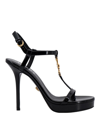 Versace 115 Medusa ‘95 Patent Sandals In Black