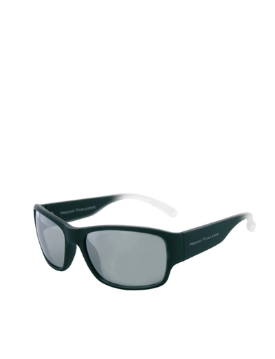 Remo Tulliani Wrath Sunglasses In Matte Black Fade/silver Mirror Lens In Multi
