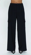 PISTOLA BRYNN HIGH RISE RELAXED CARGO PANTS IN BLACK