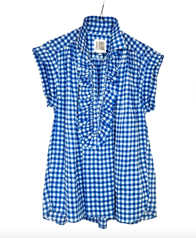 A Shirt Thing Logan Gingham In Blue