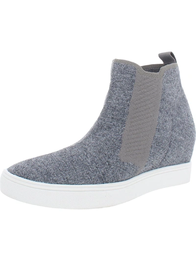 Mia Khloey Womens Slip On Ankle Booties In Grey