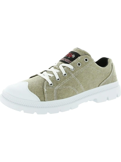 Skechers Roadout-alero Mens Canvas Relaxed Fit Sneakers In Grey