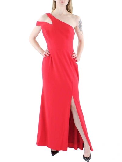 Xscape Petites Womens Cut-out Maxi Evening Dress In Red