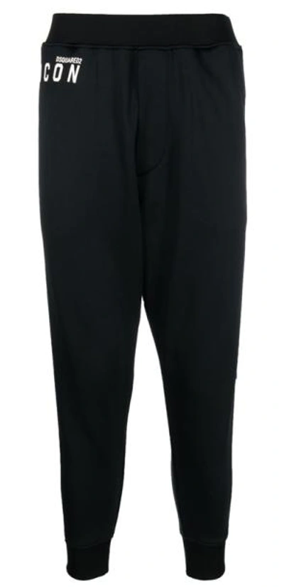Dsquared2 Be Icon Track Trousers In Negro