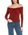 REVERIEE OFF-THE-SHOULDER SWEATER