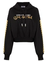 Versace Jeans Couture Logo Couture-print Hoodie In Black