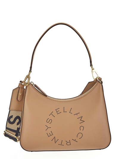 Stella Mccartney Small Shoulder Bag In Beige
