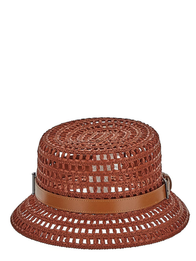 Max Mara Uccio Hat In Brown