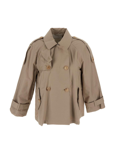 Max Mara The Cube Dtrench Jacket In Beige