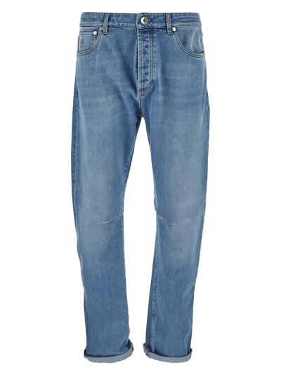 Brunello Cucinelli Slim Jeans In Blue