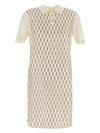 Tory Burch Silk-front Polo Dress In Ivory