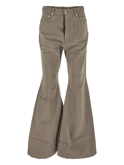 Rick Owens Drkshdw Bolan Bootcut Pants In Beige