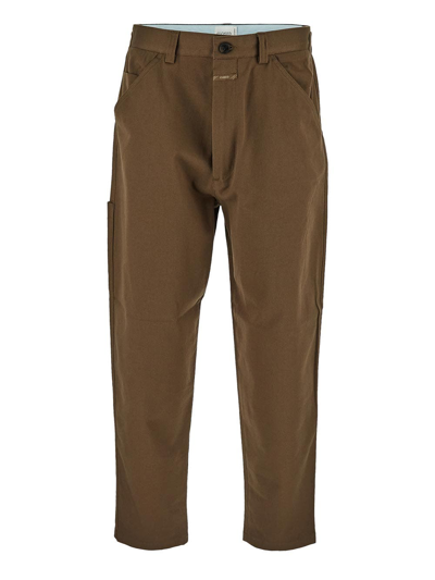 Closed Tacoma Tapered Cotton Trousers In Brown